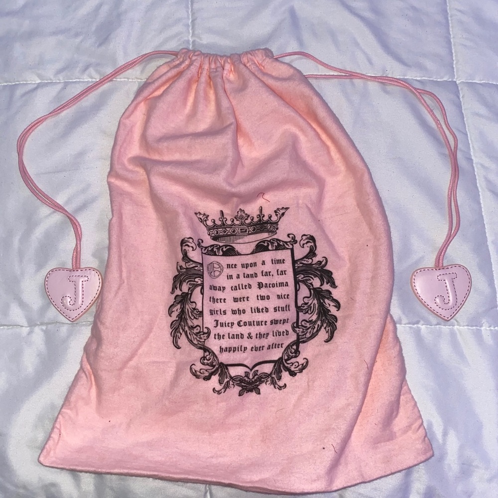 Blush Pink Soft Wool Juicy Couture Dustbag